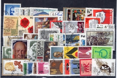 A2438 zestaw polskich znaczków kasowanych