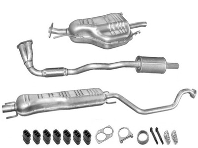 OPEL ZAFIRA A 1.6 1.8 (ROK 1999-2000) TRZY POTS D'ÉCHAPPEMENT + COMPLET - milautoparts-fr.ukrlive.com