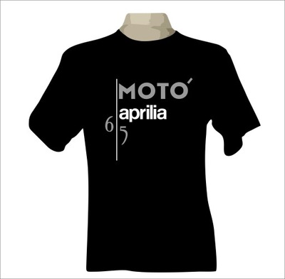 T-shirt koszulka motocyklowa z nadrukiem aprilia MOTO 6.5 