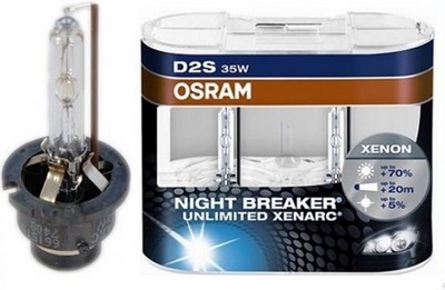 2x OSRAM XENARC D2S NIGHT BREAKER UNLIMITED FV-VAT 
