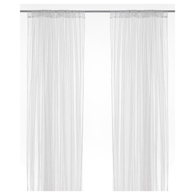 IKEA LILL FIRANKI BIAŁE FIRANY 2 SZT 300 x 280 cm