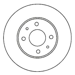 FIAT CROMA 85-92 DISC BRAKE FRONT 257 MM - milautoparts-fr.ukrlive.com