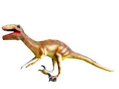 duży WELOCIRAPTOR DINOZAUR zabawka FIGURKA GUMOWA DINO na PREZENT