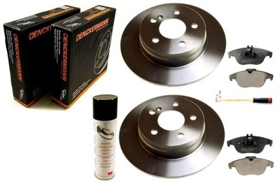 DISCS PADS MERCEDES C CLASS W204 S204 REAR FULL 278MM - milautoparts-fr.ukrlive.com