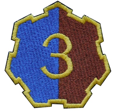 Naszywka 3 Zamojski Batalion Zmechanizowany Haft - Symbol Jednostki