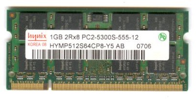 Pamięć RAM DDR2 HYNIX HYMP512S64CP8-Y5 AB 1 GB