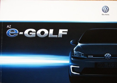 Volkswagen Vw e Golf prospekt 2015 Węgry 