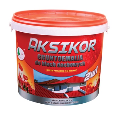 AKSIKOR GRUNTOEMALIA FARBA NA DACH BLACHĘ OCYNK 20