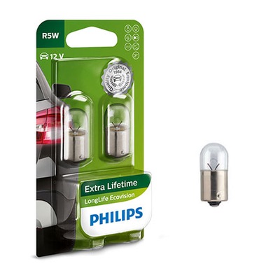 Philips Żarówki R5W LongLife EcoVision 3xŻywotność - milautoparts-fr.ukrlive.com