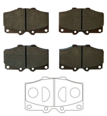 PADS BRAKE FRONT TOYOTA LAND CRUISER BJ40 FJ - milautoparts-fr.ukrlive.com