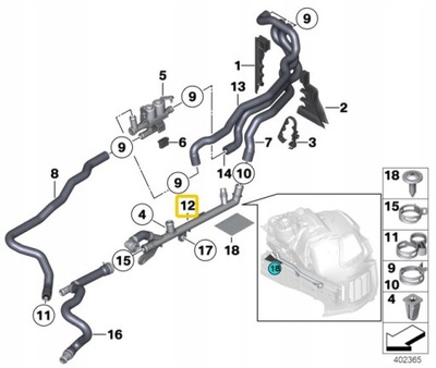 BMW F10 F12 F01 BRANCHE DE TUYAU FIL TUYAUX 9170342 AVEC - milautoparts-fr.ukrlive.com