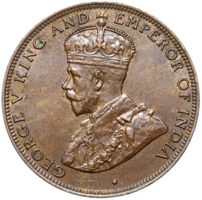 Hong Kong - Jerzy V - moneta - 1 Cent 1933