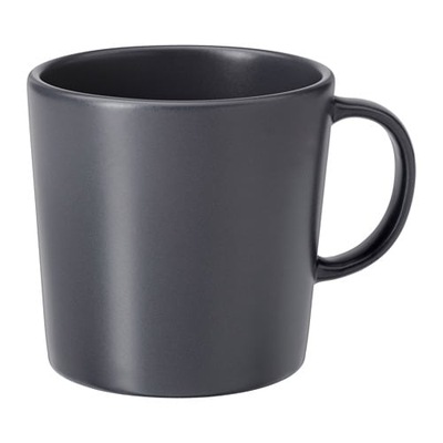 IKEA Dinera Kubek ciemnoszary kamionka 300 ml