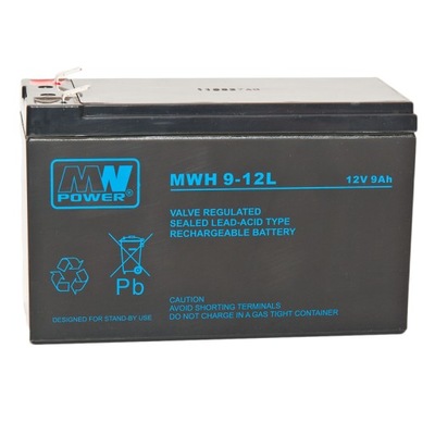 AKUMULATOR MW Power 12V 9Ah MWH 9-12L
