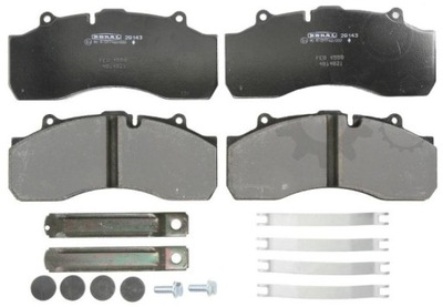 PADS BRAKE SAF 29143 HALDEX DB22 NEW - milautoparts-fr.ukrlive.com