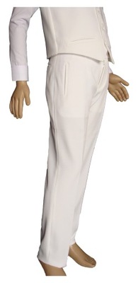 Spodnie chłopięce białe wizytowe od 116 cm