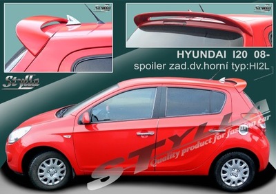 SPOILER SPOILER FOR HYUNDAI I20 3/5 DW HATCHBACK MK1 2008- - milautoparts-fr.ukrlive.com