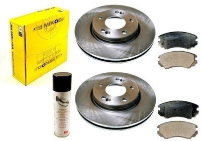 Тормозные диски тормозные колодки kia soul i am hyundai tucson i jm 2004-2010 перед kpl 280mm фото №1