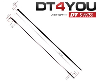 SZPRYCHY DT Swiss Aerolite dł.264mm klasyczn,gięte