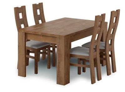 Piękny Stół + 4 Krzesła Dąb Lefkas! DUŻO KOLORÓW