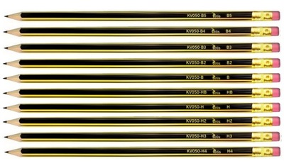 Ołówek techniczny z gumką wybór TETIS KV050