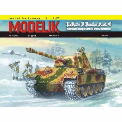 Modelik 27/10 Czołg PANTERA (PANTHER Ausf.G) 1:25