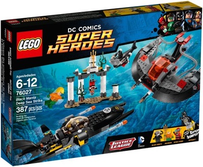 LEGO SUPER HEROES 76027 ATAK CZARNA MANTA AQUAMAN