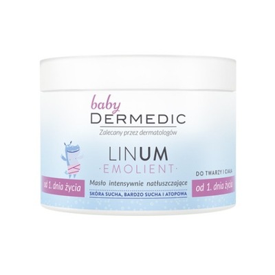 Dermedic Linum Emolient Baby Masło Natłuszczające Krem Balsam dla dzieci