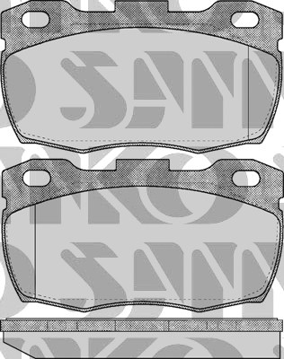 SAMKO 5SP626 SET PADS HAMULCOWYCH, BRAKES TARCZOWE - milautoparts-fr.ukrlive.com