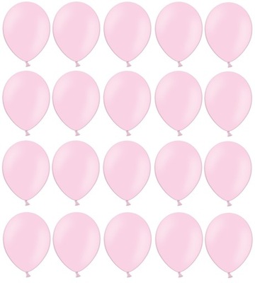 Balony Różowe 25cm Pastelowe 20szt ślub urodziny