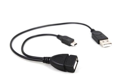 KABEL Y ADAPTER OTG HOST MiniUSB USB zasilanie