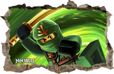 NÁLEPKY NA STENU LEGO NINJAGO Otvor 91 100x65cm