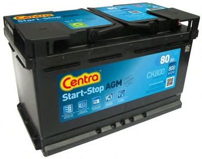Akumulator CENTRA CK800 AGM 80Ah 800A
