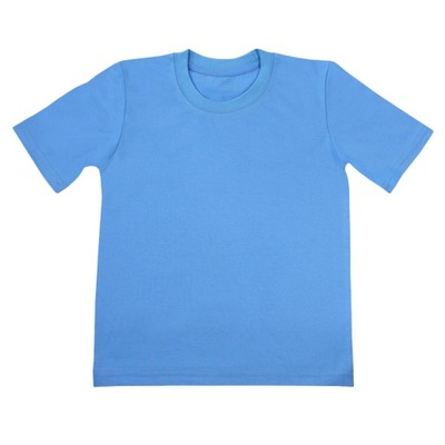 Gładka błękitna koszulka t-shirt *134* Gracja