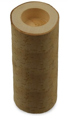 Świecznik drewniany z brzozy na tealighty - 20 cm