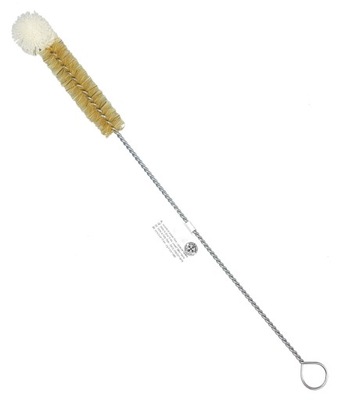 Szczotka do mycia butelek 15mm Z WEŁNIANĄ GŁÓWKĄ