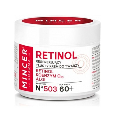 Krem nawilżający do twarzy Mincer Pharma retinol 50 ml 60+