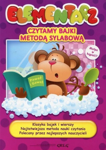 Elementarz czytamy bajki metodą sylabową Akademia malucha nauczyć czytania
