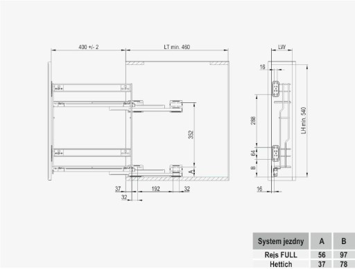 REJS FULL CARGO SIDE RIGHT MULTI 200/2 ХРОМ