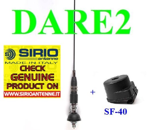 CB АНТЕННА SIRIO MINI SNAKE 27 + держатель SF-40 + ЗАГЛУШКА