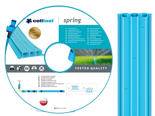 CELLFAST Wąż zraszający trzykanałowy SPRING 7,5m