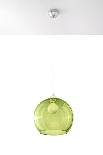 Lampa Sufitowa Wisząca Kula Zwis Loft BALL Zielony orginalna do jadalni led