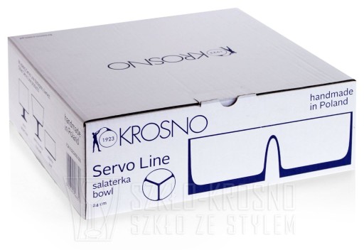 Салатница большая трехпредметная KROSNO Servo Line 24см