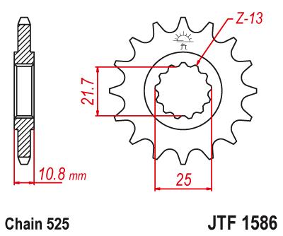 Комплект привода Yamaha TDM 850 96-98 DiD X-Ring