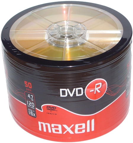 MAXELL DVD-R 4,7GB 16X SP*100 275733.30.TW