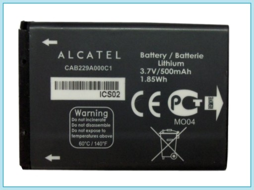 ОРИГИНАЛЬНЫЙ АККУМУЛЯТОР ALCAtel CAB229A000C1 * One Touch 228 1030D Craftmann