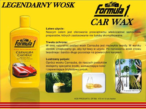 Formula1 CARNAUBA WAX mleczko do nabłyszczania