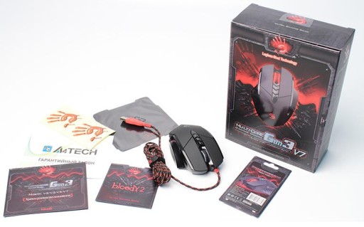 Mysz A4Tech Bloody V7 Core Gun3 Alum Ślizgacze V7M