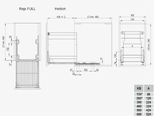 CRUISE CARGO MINI НИЖНИЙ MULTI HETTICH 500/2 СЕРЕБРЯНЫЙ