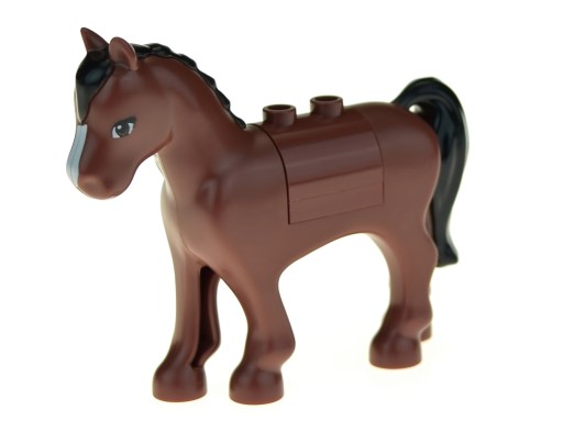 LEGO Animal Horse 93083c01pb03 коричневый